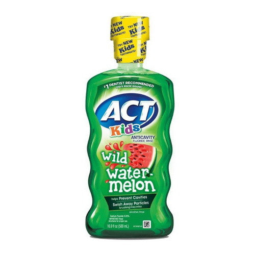 Act Kids Anti-cavity Fluoride Rinse, Wild Watermelon, 16.9 oz